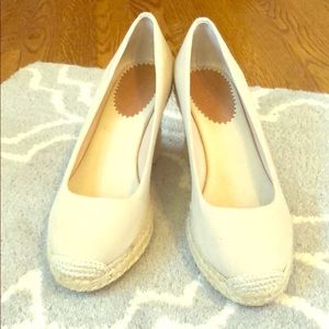 J. Crew Seville Espadrille wedges khaki